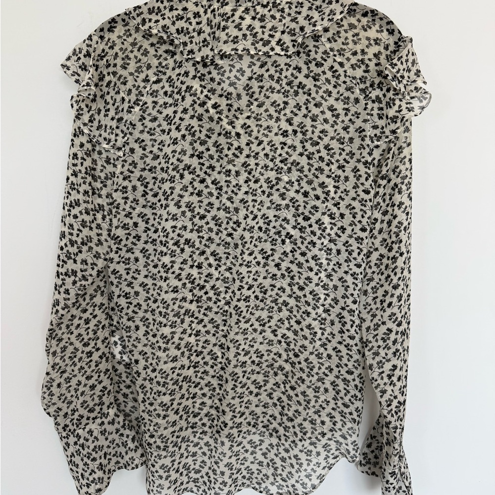Veronica Beard Finley Silk Blouse Size 6 - Picture 5 of 6